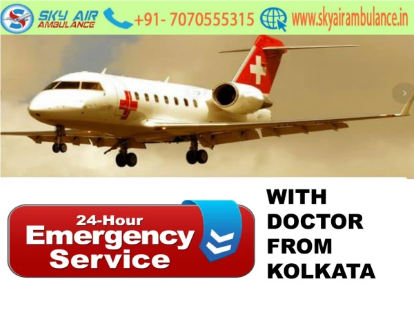 24/7 Emergency Air Ambulance Service in Kolkata Available Anytime