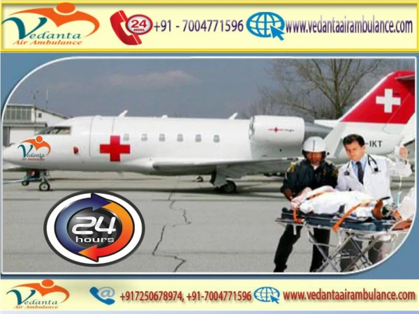 Vedanta Air Ambulance from Pune to Delhi with MD Doctor