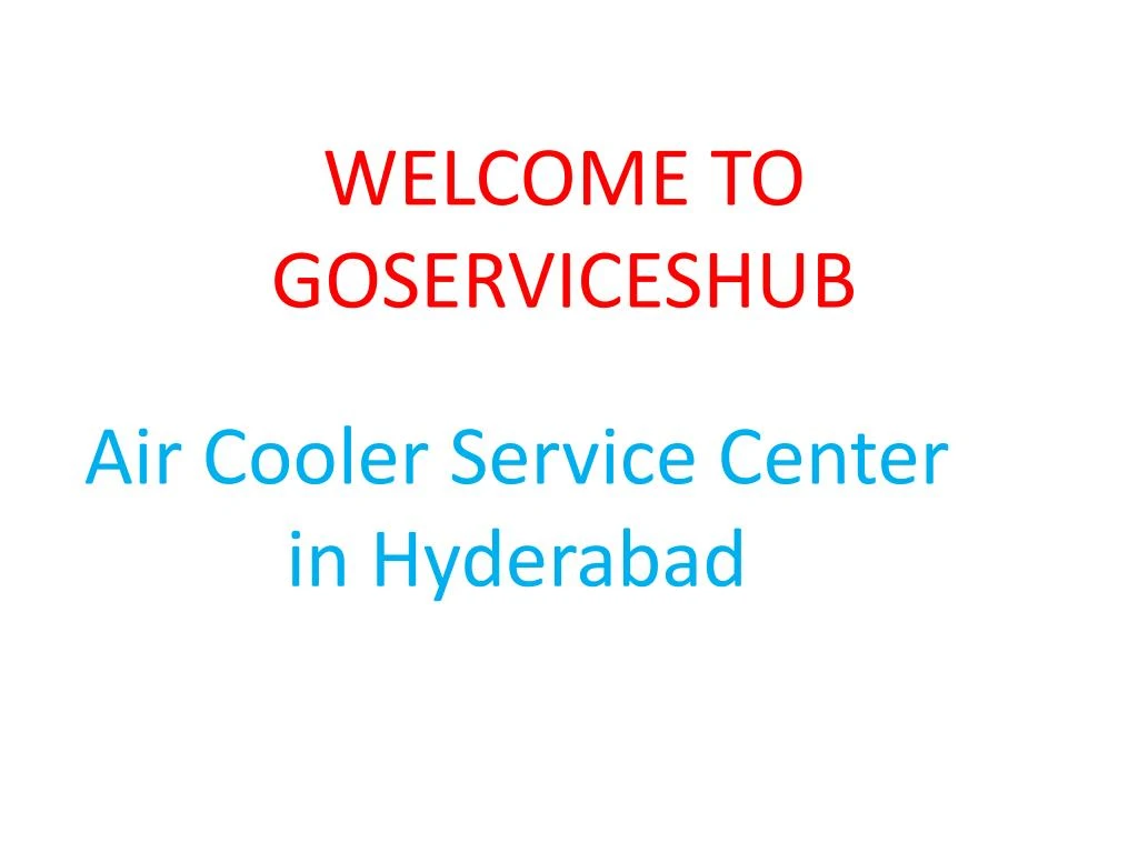 welcome to goserviceshub