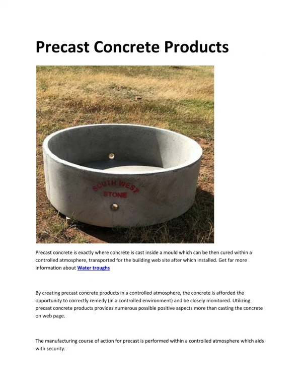Concrete products Young