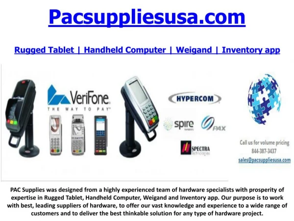 Pacsuppliesusa.com: Weigand, Inventory app, Rugged Tablet, Handheld Computer