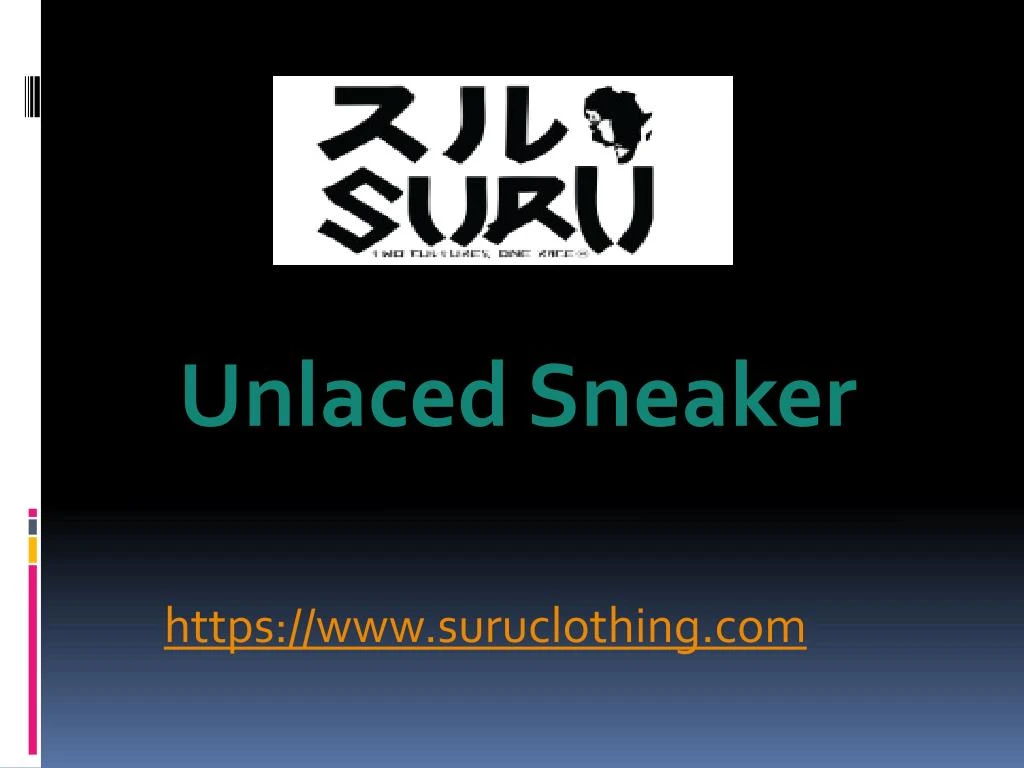 unlaced sneaker