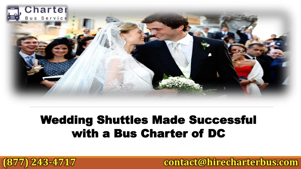 w wed edding shut ding shuttles with a bus char