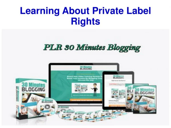 Learning About Private Label Rights