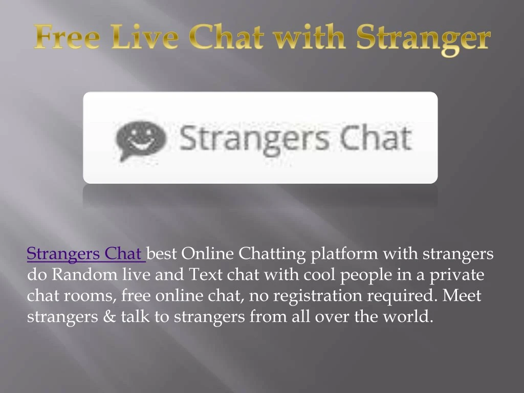 strangers chat best online chatting platform with
