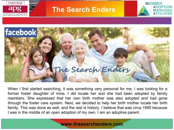 Locating Separated Family | thesearchenders.com