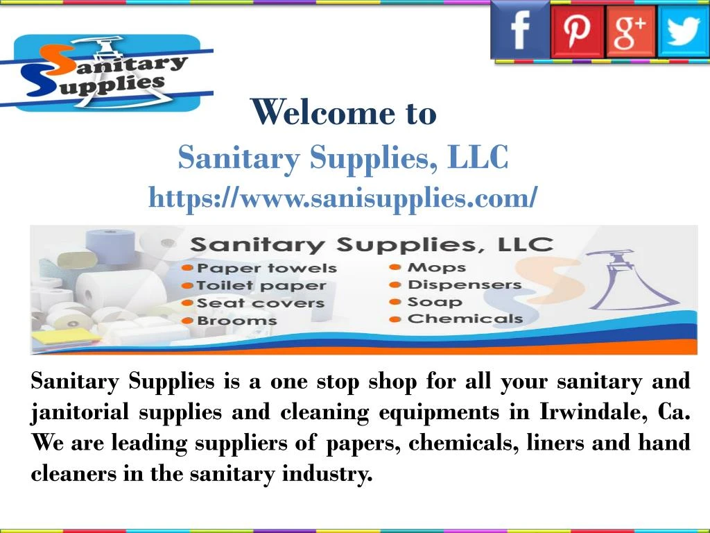 welcome to sanitary supplies llc https www sanisupplies com