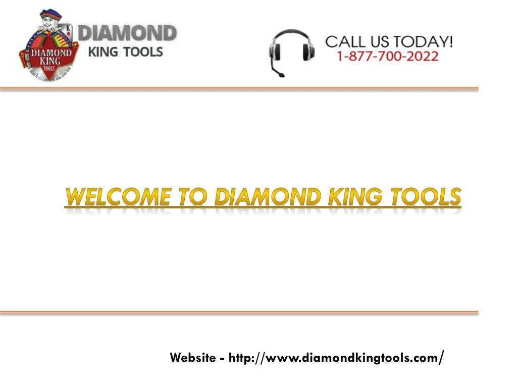 welcome to diamond king tools