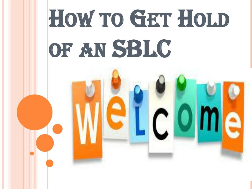 how to get hold of an sblc