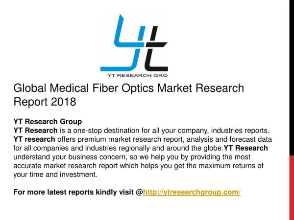 Global Medical Fiber Optics Market Research Report 2018