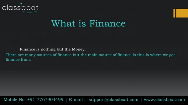Top finance courses in pune