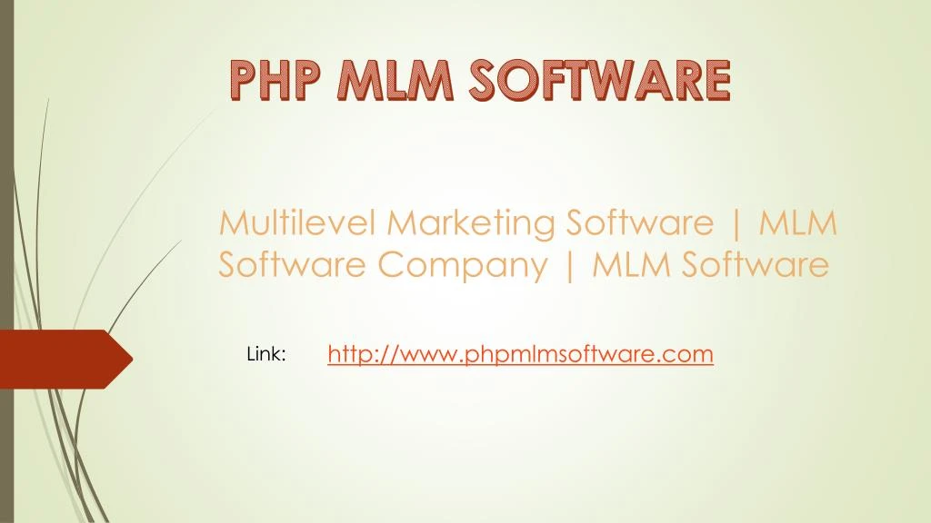 php mlm software
