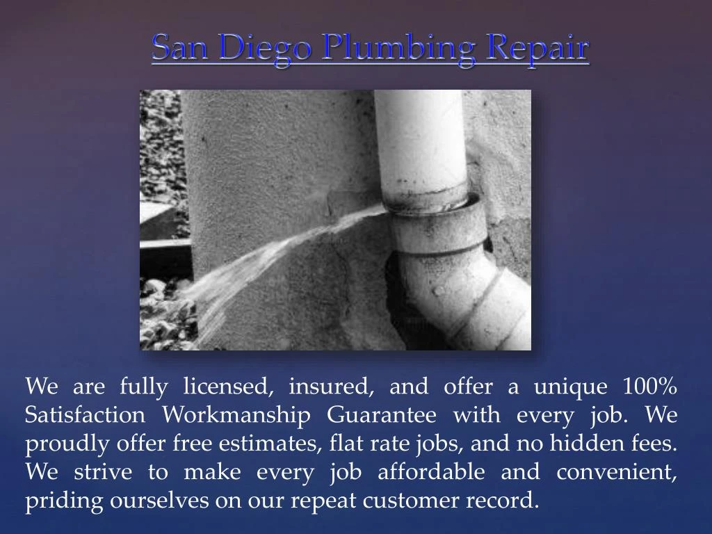 san diego plumbing repair