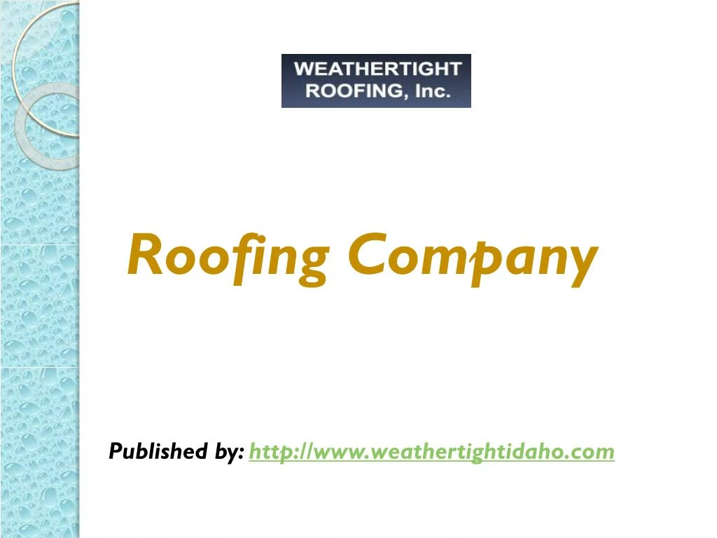 roofing company published by http