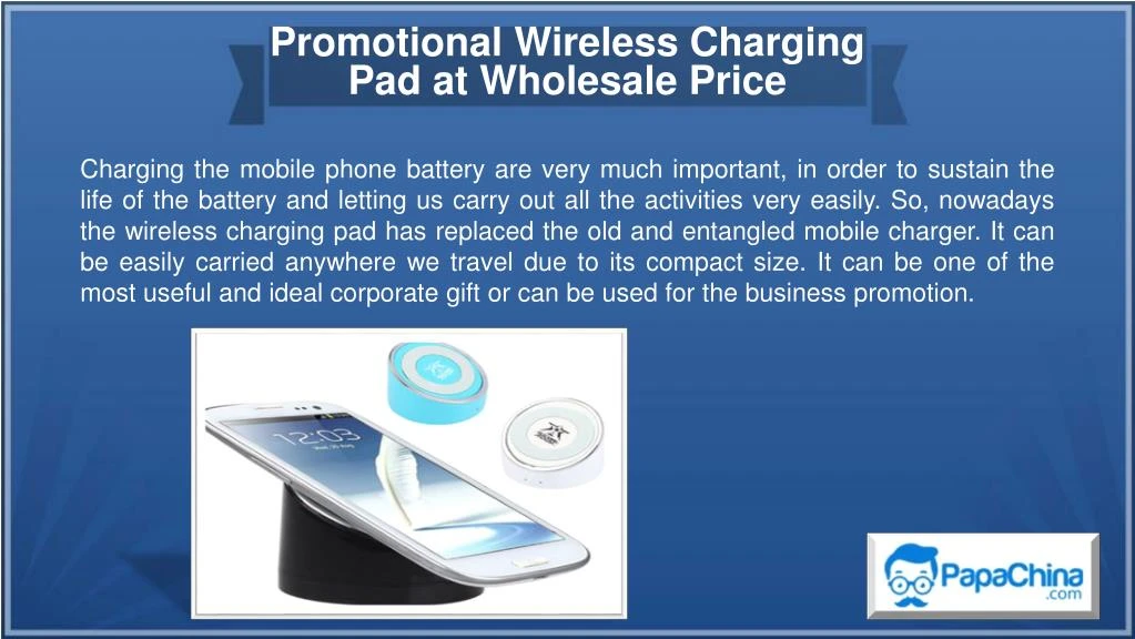 promotional wireless charging pad at wholesale