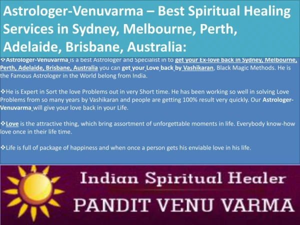 Famous indian astrologer in Melbourne