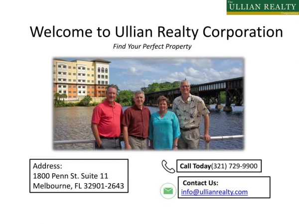 Commercial Real Estate Melbourne FL Ullian Realty Corporation