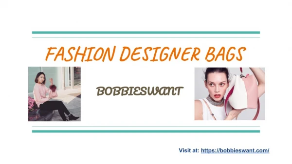 BobbiesWant - Kitsch Bags - Fashion Designer Bags