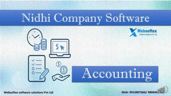 Nidhi accounting demo, Nidhi software operation demo