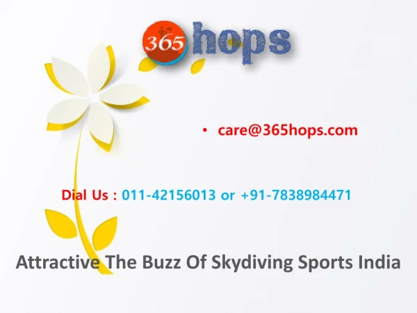 Attractive The Buzz Of Skydiving Sports India