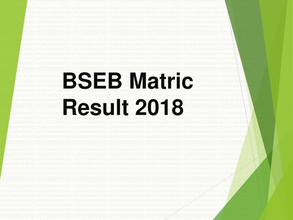 bseb matric result 2018