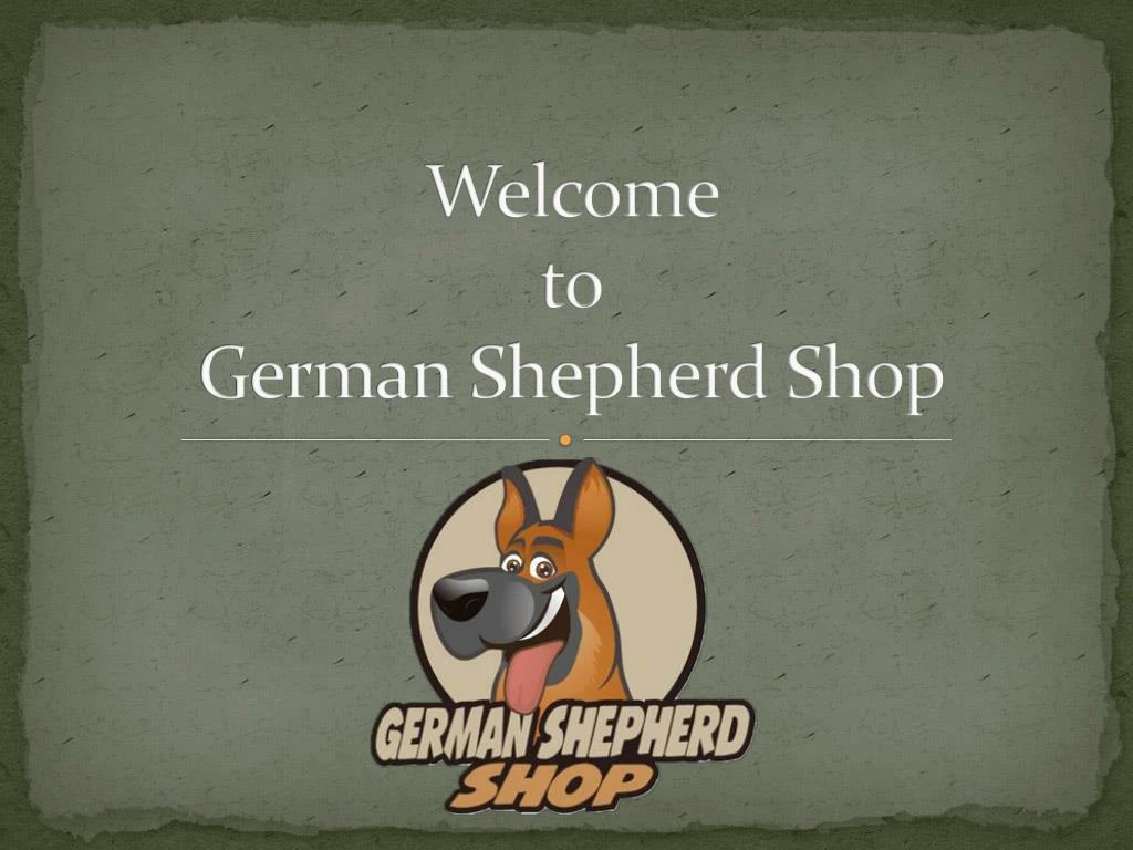 welcome to german shepherd shop