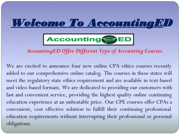 Online Accounting Fraud Courses