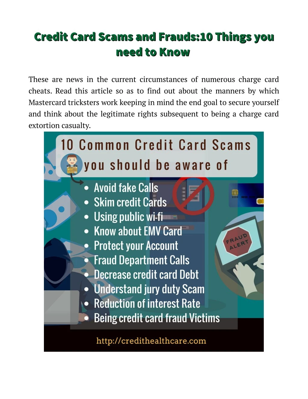credit card scams and frauds 10 things you credit