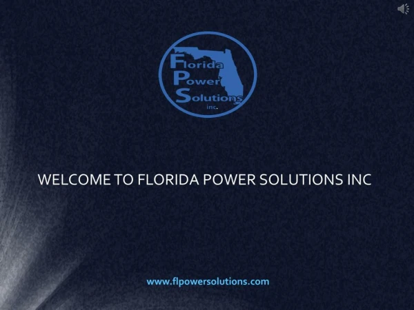 Generators for Residential Used provide by Florida Power Solution Inc.