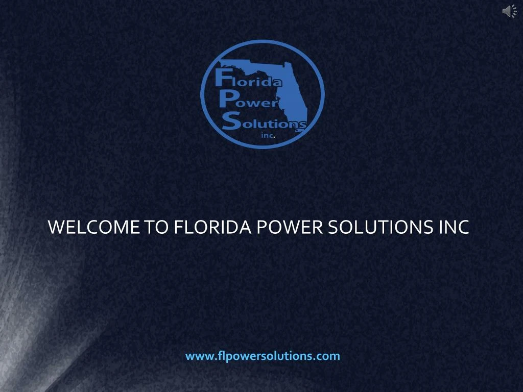 welcome to florida power solutions inc