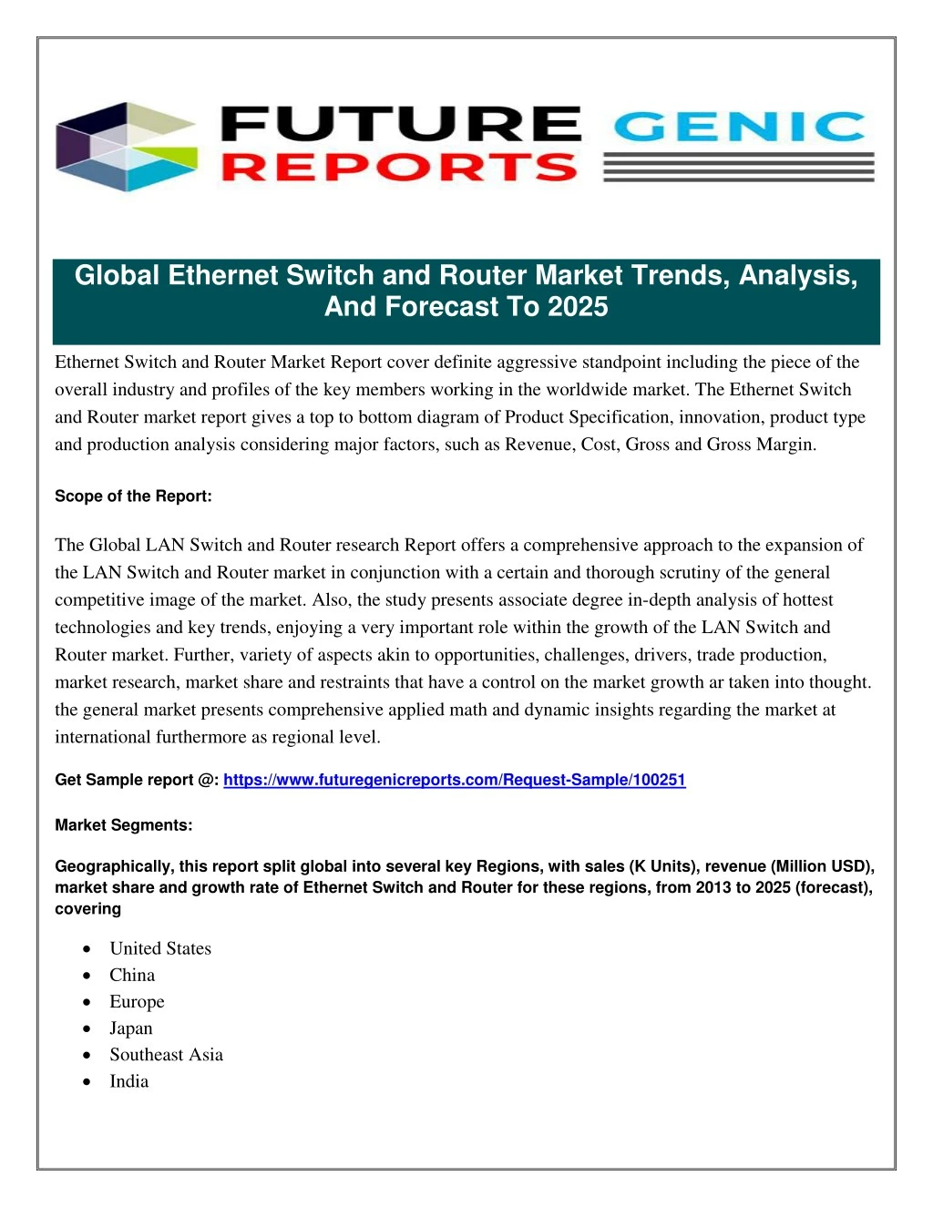 global ethernet switch and router market trends