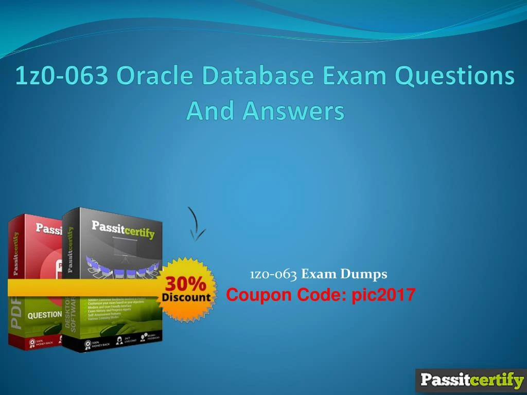 1z0 063 oracle database exam questions and answers
