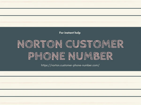 Norton Customer Phone Number