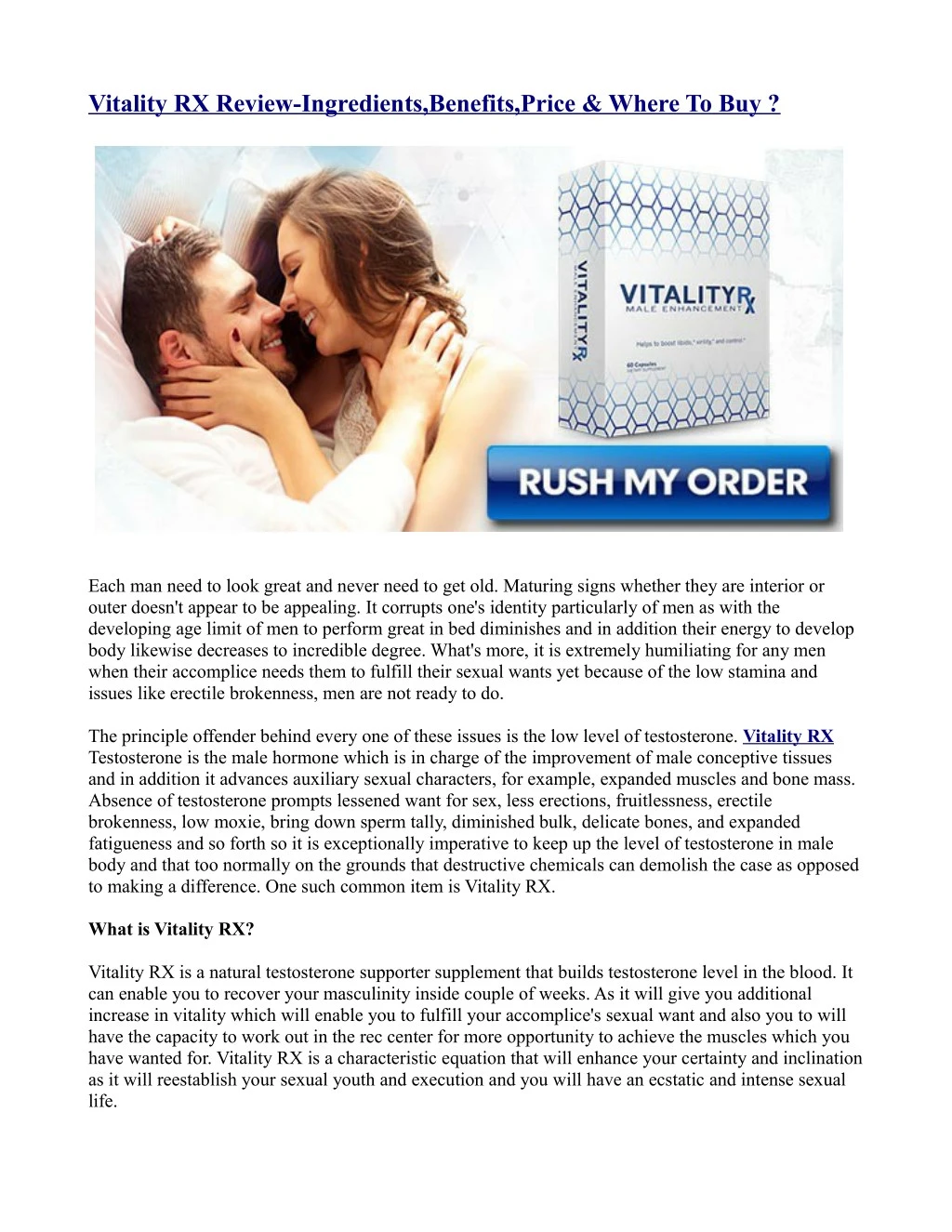 vitality rx review ingredients benefits price