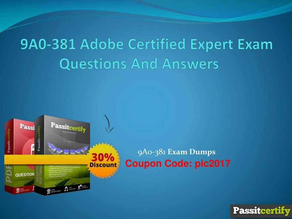 9a0 381 adobe certified expert exam questions and answers