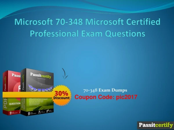 Microsoft 70-348 Microsoft Certified Professional Exam Questions