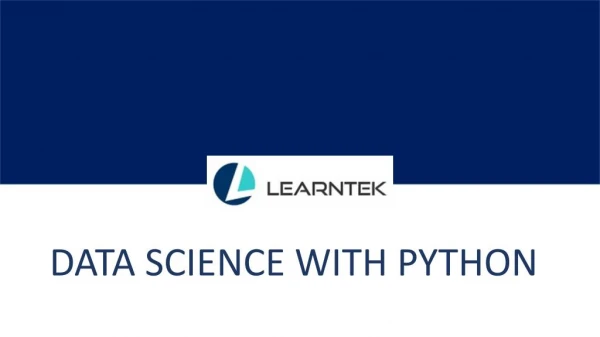 Data Science with Python