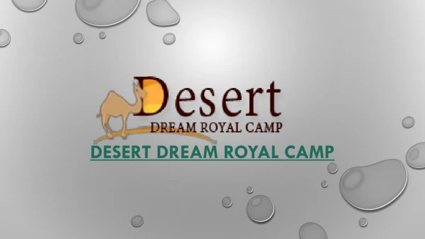 Amenities : Best Royal Luxury Desert Camp / Tent in Sam Jaisalmer - Jaisalmer Tents
