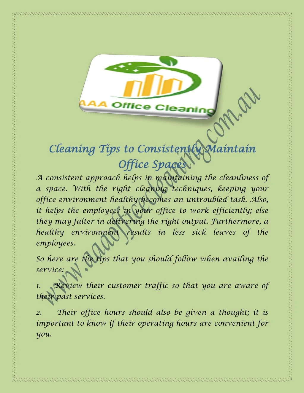 cleaning tips to consistently maintain cleaning