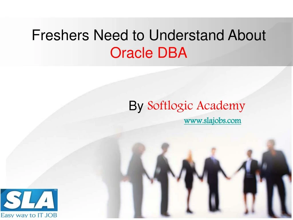 freshers need to understand about oracle dba
