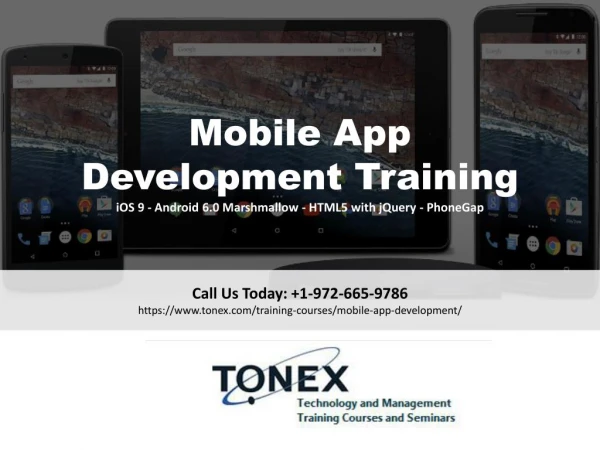 Mobile Application Development Training 2018