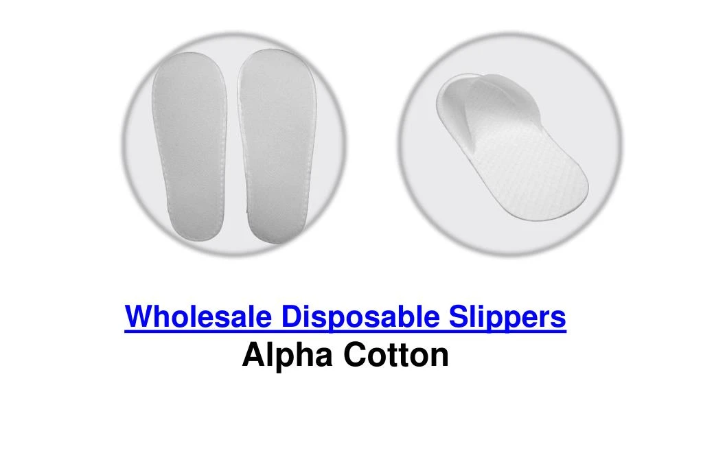 wholesale disposable slippers alpha cotton