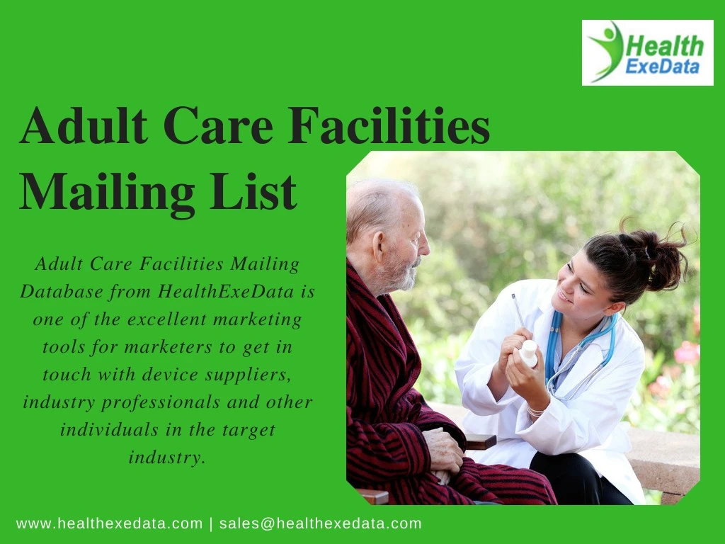 adult care facilities mailing list