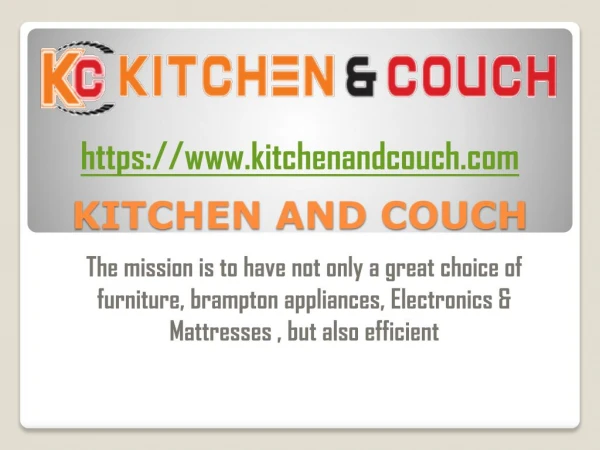 Kitchen And Couch Appliances