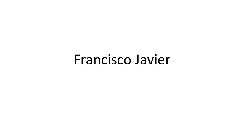 francisco javier