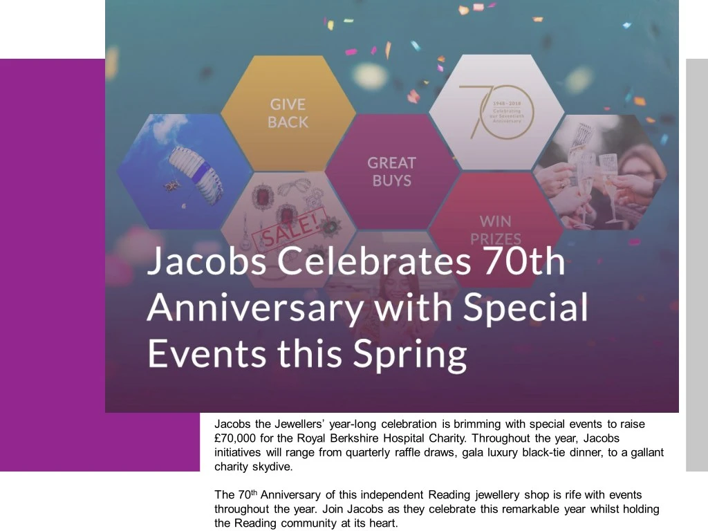 jacobs the jewellers year long celebration