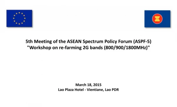 ASPF-5 Meeting Agenda 2015