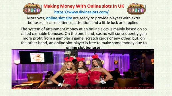 Making Money With Online slots In UK