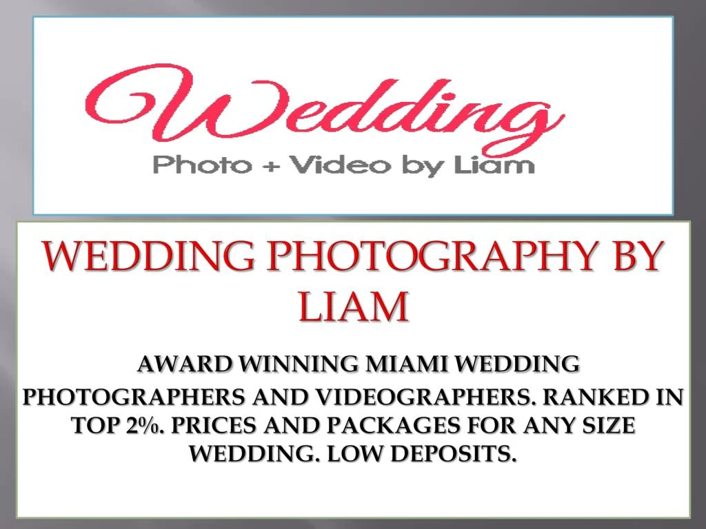 wedding photography by liam award winning miami