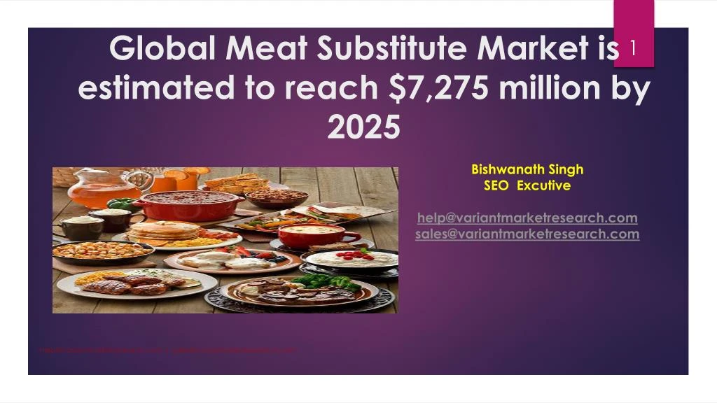global meat substitute market is estimated to reach 7 275 million by 2025